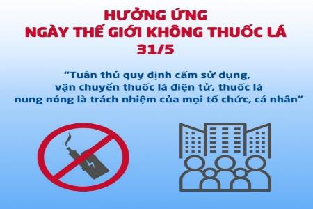 Tuyên truyền, phổ biến Luật Phòng, chống tác hại của thuốc lá và hưởng ứng “Ngày Thế giới không thuốc lá 31/5, Tuần lễ Quốc gia không thuốc lá 25 - 31/5/2026” tỉnh Lai Châu Tuyên truyền, phổ biến Luật Phòng, chống tác hại của thuốc lá và hưởng ứng “Ngày Thế giới không thuốc lá 31/5, Tuần lễ Quốc gia không thuốc lá 25 - 31/5/2026” tỉnh Lai Châu