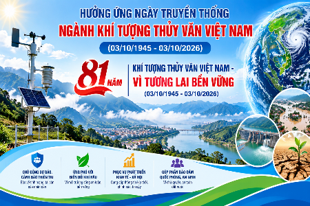 Hưởng ứng kỷ niệm 81 năm Ngày truyền thống ngành Khí tượng Thủy văn Việt Nam